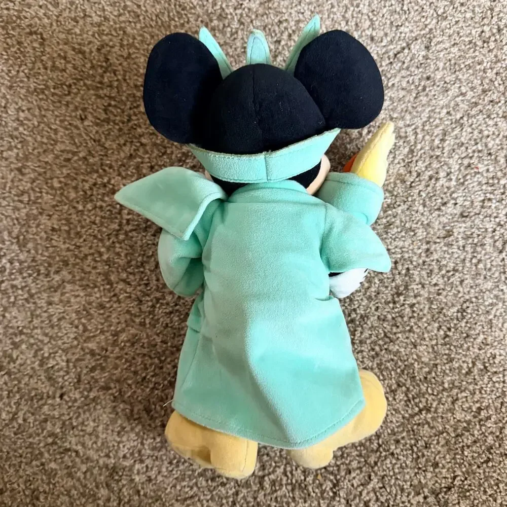 Disney Store Statue of Liberty Minnie Mouse Plush 1990 Vintage